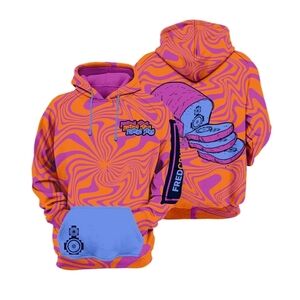 Musician Freddy Todd FredCrumb All Over Print Unisex Baggy Hoodie